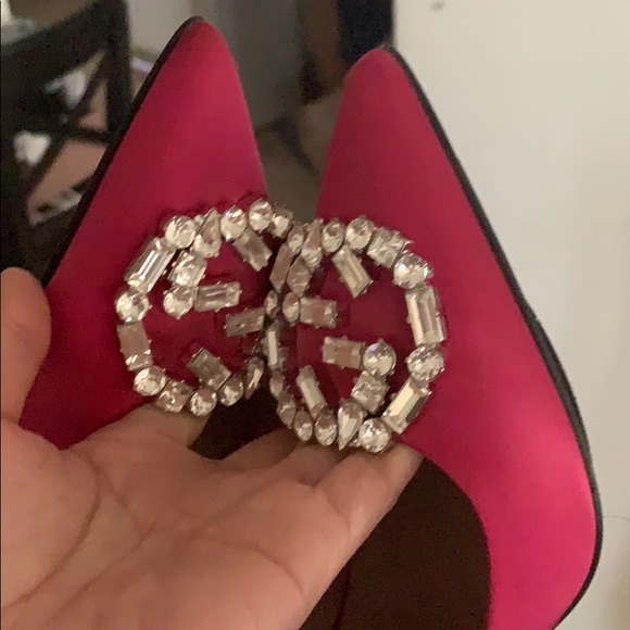 Gucci Shoes - Gucci women high heels with diamonds